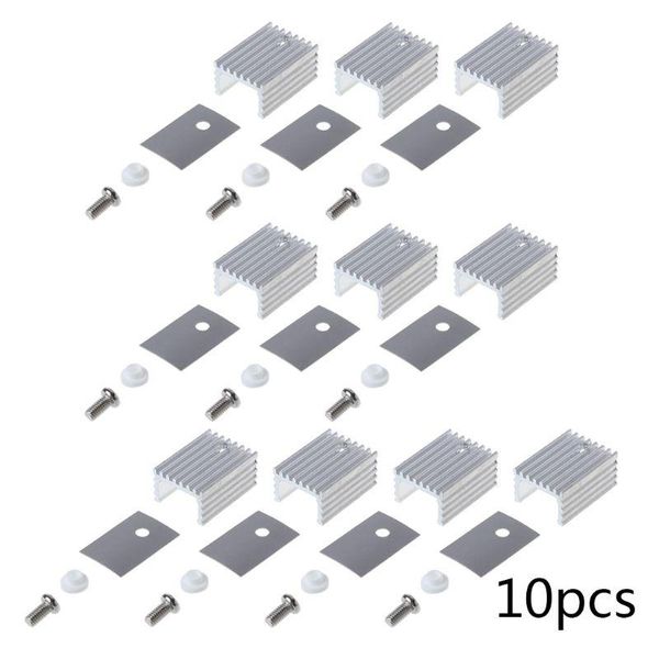 fans & coolings 10set to-220 cooling radiator aluminum sheet heatsink transistor heat sink cooler silicone pads for pc
fans & coolings 10set to-220 cooling radiator aluminum sheet heatsink transistor heat sink cooler silicone pads for pc