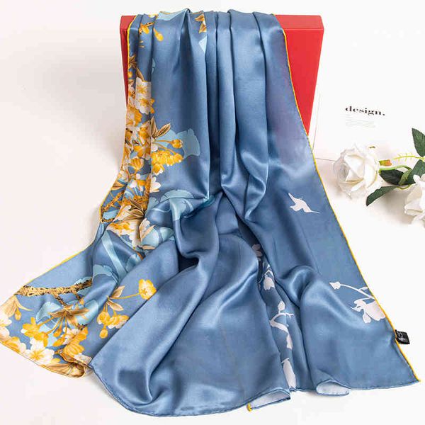 women natural real long scarves 100% pure scarf spring luxury bufanda silk wrap foulard femme print shawls pashmina, Blue;gray
women natural real long scarves 100% pure scarf spring luxury bufanda silk wrap foulard femme print shawls pashmina, Blue;gray