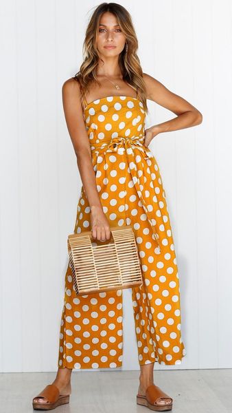 women's jumpsuits & rompers 2021 casual polka dot female sleeveless calf-length pants fashion woman, Black;white
women's jumpsuits & rompers 2021 casual polka dot female sleeveless calf-length pants fashion woman, Black;white