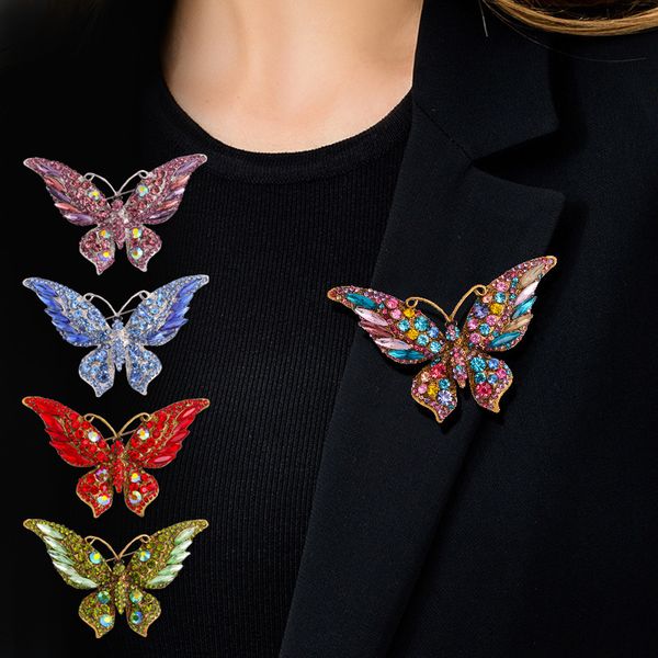 fashion colorful butterfly brooches metal crystal rhinestones cutout brooch animal pins banquet wedding bouquet brooch gifts, Gray
fashion colorful butterfly brooches metal crystal rhinestones cutout brooch animal pins banquet wedding bouquet brooch gifts, Gray