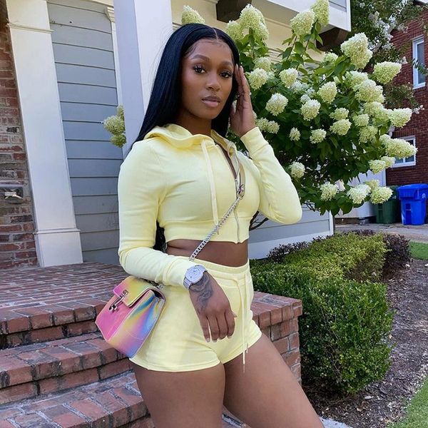 women's tracksuits two piece sets women tracksuit casual solid color long sleeve hooded zipper coat high waist shorts female sports sui, Gray
women's tracksuits two piece sets women tracksuit casual solid color long sleeve hooded zipper coat high waist shorts female sports sui, Gray