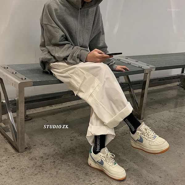 men's pants big pockets wide-leg cargo library men fashion korean loose casual streetwear hip-hop wild straight-leg, Black
men's pants big pockets wide-leg cargo library men fashion korean loose casual streetwear hip-hop wild straight-leg, Black