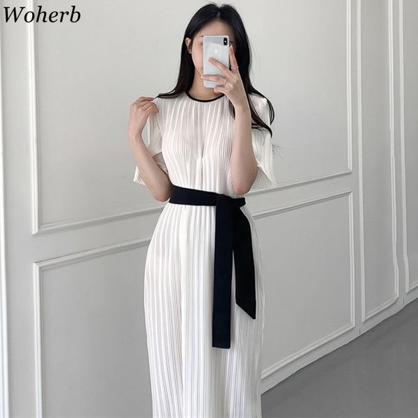 korean chic women dress office ladies casual pleated short sleeve dresses bandage lacing bow ol vestidos femme elegante 210417, Black;gray
korean chic women dress office ladies casual pleated short sleeve dresses bandage lacing bow ol vestidos femme elegante 210417, Black;gray