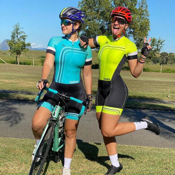 racing sets 2021 women's cycling skinsuit jumpsuit maillot ropa ciclismo short sleeve set, Black;blue
racing sets 2021 women's cycling skinsuit jumpsuit maillot ropa ciclismo short sleeve set, Black;blue