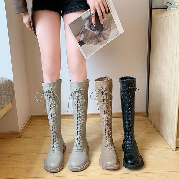 boots women 2021 thigh high heels luxury designer zipper round toe female shoes over-the-knee rock fashion r, Black 
boots women 2021 thigh high heels luxury designer zipper round toe female shoes over-the-knee rock fashion r, Black