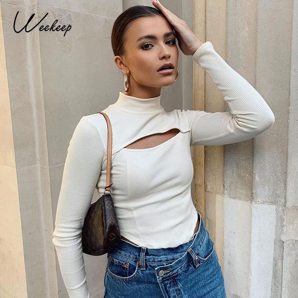 weekeep white aesthetic cut out bodysuit ribbed 90s streetwear all-match skinny jumpsuit turtleneck fall long sleeve body romper women', Black;white
weekeep white aesthetic cut out bodysuit ribbed 90s streetwear all-match skinny jumpsuit turtleneck fall long sleeve body romper women', Black;white