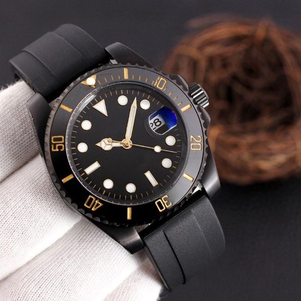 wristwatches men automatic mechanical watch full black green stainless steel ceramic bezel sapphire classic sport blue rubber, Slivery;brown
wristwatches men automatic mechanical watch full black green stainless steel ceramic bezel sapphire classic sport blue rubber, Slivery;brown