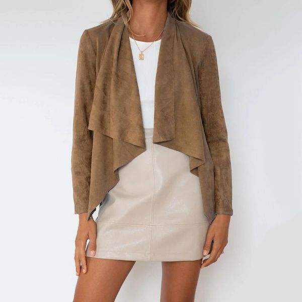 women's jackets cardigan fashion autumn women fall open stitch coat long sleeve waterfall ladies suede coats loose asymmetric casual, Black;brown
women's jackets cardigan fashion autumn women fall open stitch coat long sleeve waterfall ladies suede coats loose asymmetric casual, Black;brown