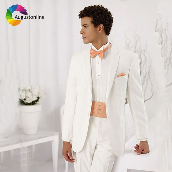 men's suits & blazers men wedding groom wear tuxedos slim fit 2 pieces (jacket+pants) man blazer bridegoom prom costume homme, White;black
men's suits & blazers men wedding groom wear tuxedos slim fit 2 pieces (jacket+pants) man blazer bridegoom prom costume homme, White;black