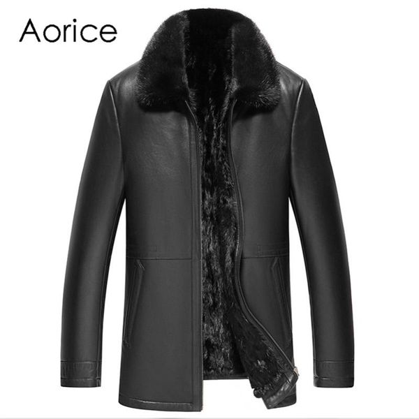 aorice men genuine sheepskin leather jacket liner coat male brand winter parka jackets coats mt111 men's & faux, Black
aorice men genuine sheepskin leather jacket liner coat male brand winter parka jackets coats mt111 men's & faux, Black