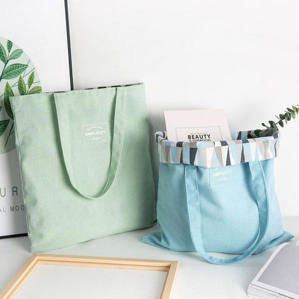storage bags portable canvas double-sided large capacity handbag tote female fashion travel duffle bag simple big reusable shopping
storage bags portable canvas double-sided large capacity handbag tote female fashion travel duffle bag simple big reusable shopping