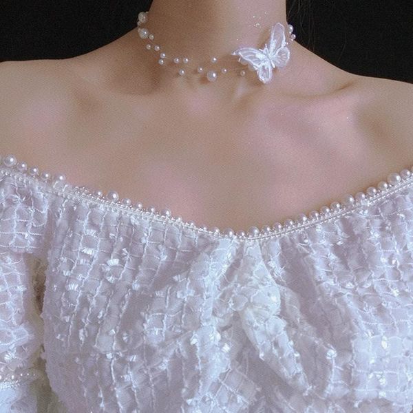 chokers japanese sweet design pearl gauze butterfly necklace mori little fresh net red ins fashion temperament, Golden;silver
chokers japanese sweet design pearl gauze butterfly necklace mori little fresh net red ins fashion temperament, Golden;silver