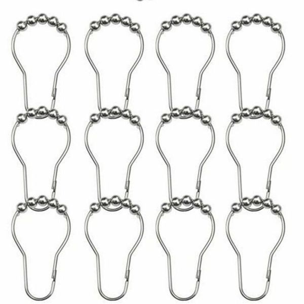 12pcs/bag stainless steel shower curtain hooks rings rods for bathroom polished white nickel iron & rails
12pcs/bag stainless steel shower curtain hooks rings rods for bathroom polished white nickel iron & rails