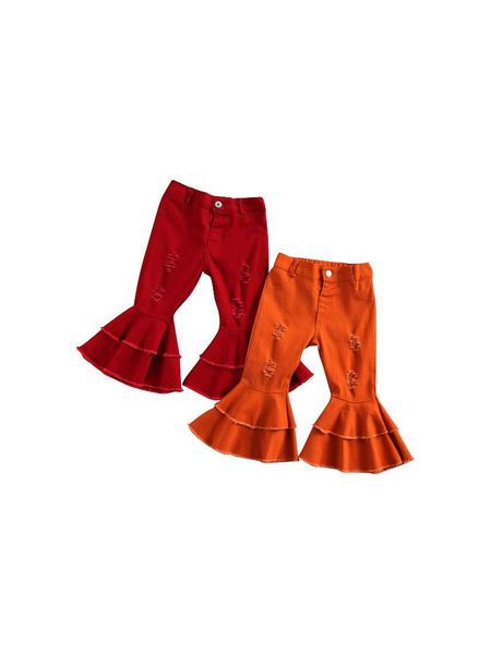 baby & children's clothes kids flared jeans solid color high waist pants ripped trousers close-fitting for girls, Blue
baby & children's clothes kids flared jeans solid color high waist pants ripped trousers close-fitting for girls, Blue