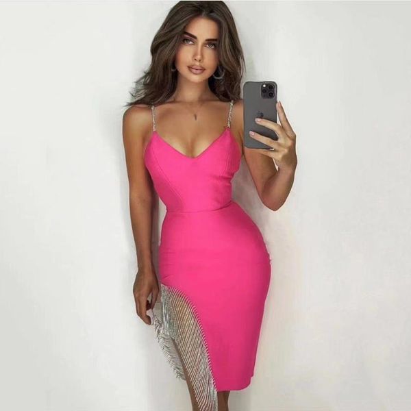 casual dresses fashion women's bandage dress tassel rose red spaghetti v-neck bodycon celebrity christmas party, Black;gray
casual dresses fashion women's bandage dress tassel rose red spaghetti v-neck bodycon celebrity christmas party, Black;gray