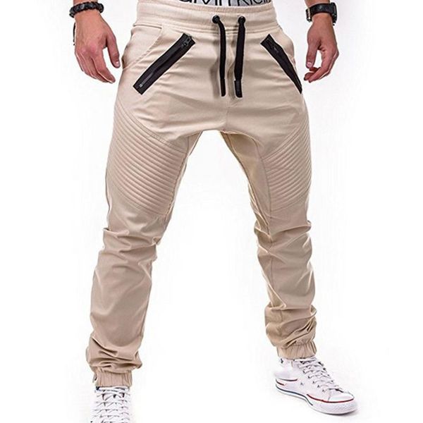 men's pants mans solid pleated sports zipper pocket long trousers male autumn men clothing casual sweatpants ropa hombre, Black
men's pants mans solid pleated sports zipper pocket long trousers male autumn men clothing casual sweatpants ropa hombre, Black
