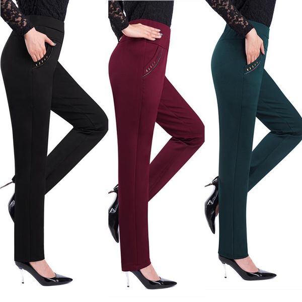 brand casual winter fleece fashion women pants high waist elegant slim black straight thicken large size trousers, Black;white
brand casual winter fleece fashion women pants high waist elegant slim black straight thicken large size trousers, Black;white