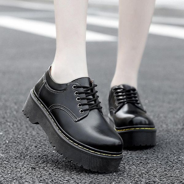 four seasons large size casual women shoes thick-soled increased fashion all-match five hole non-slip dress, Black
four seasons large size casual women shoes thick-soled increased fashion all-match five hole non-slip dress, Black