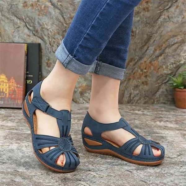 summer leather baotou hook and loop women sals, comfortable casual sports shoes, soft soles, mid-heel wedges. 210610, Black
summer leather baotou hook and loop women sals, comfortable casual sports shoes, soft soles, mid-heel wedges. 210610, Black