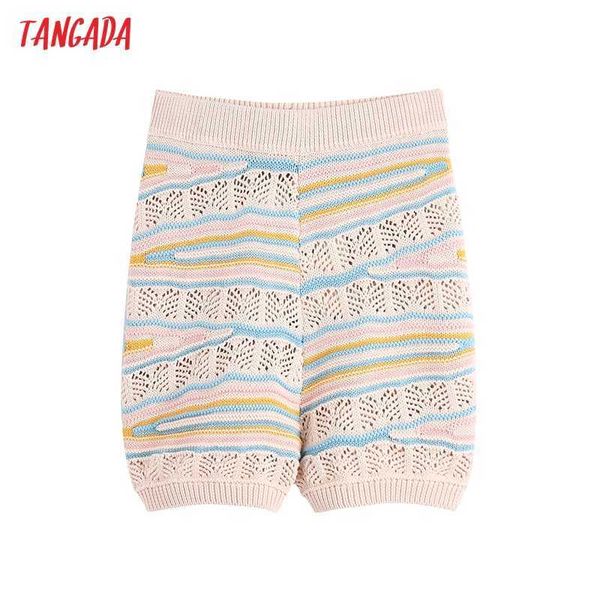 tangada women striped hollow out summer knit shorts strethy waist female retro casual shorts pantalones be710 210609, White;black
tangada women striped hollow out summer knit shorts strethy waist female retro casual shorts pantalones be710 210609, White;black