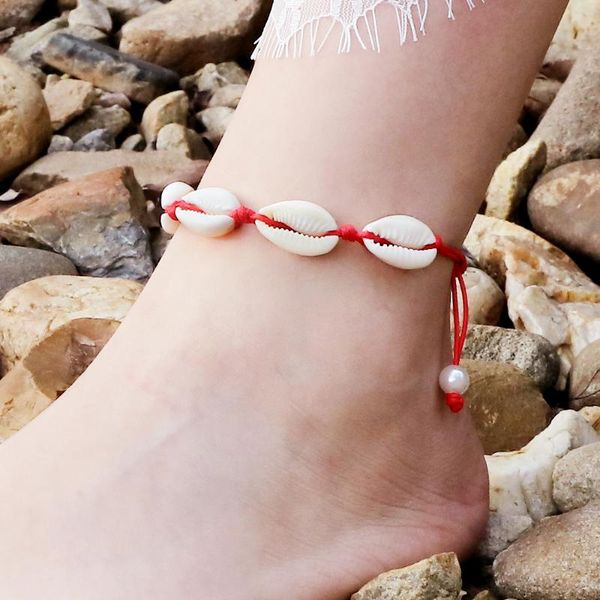 anklets summer natural shell rope women gold silver color conch seashell beach charm barefoot bracelet on leg chain boho jewelry, Red;blue
anklets summer natural shell rope women gold silver color conch seashell beach charm barefoot bracelet on leg chain boho jewelry, Red;blue