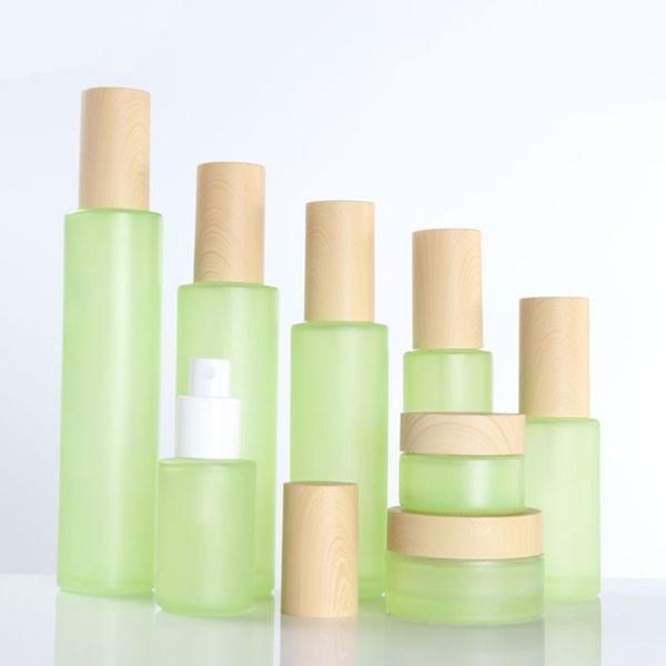 500pcs 20g 50g 20ml 30ml 40ml 50ml 60ml 80ml 100ml 120ml green frost glass cream jar with wooden line cap lotion spray bottle storage bottle
500pcs 20g 50g 20ml 30ml 40ml 50ml 60ml 80ml 100ml 120ml green frost glass cream jar with wooden line cap lotion spray bottle storage bottle