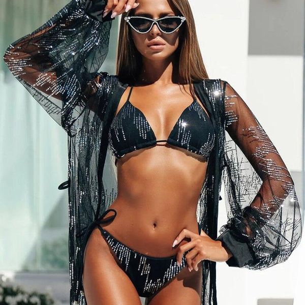 black rhinestone bikini set designer luxury women swimsuit g-string thong bandage triangle halter swimwear swimming suit one-piece suits
black rhinestone bikini set designer luxury women swimsuit g-string thong bandage triangle halter swimwear swimming suit one-piece suits