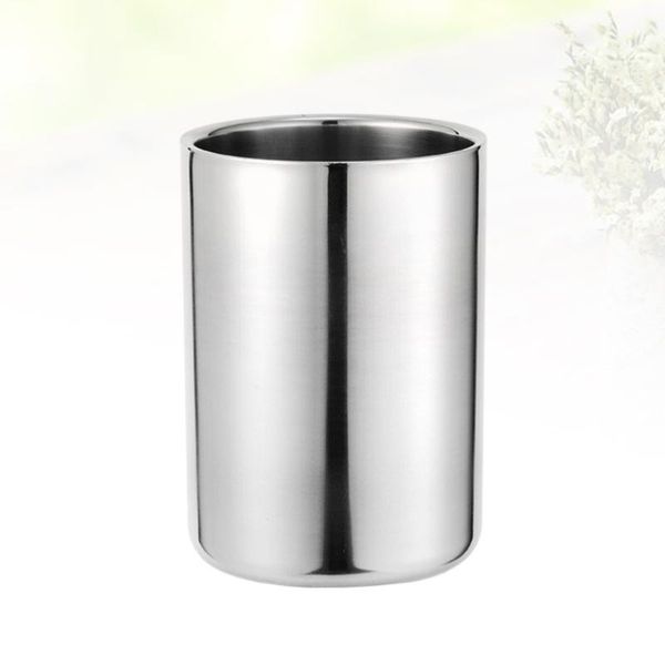 1pc stainless steel double layers water cup household toothbrush gargle (280ml silver) mugs
1pc stainless steel double layers water cup household toothbrush gargle (280ml silver) mugs