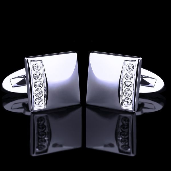 kflk jewelry french shirt cufflink for mens brand crystal cuff link luxury wedding button guests, Silver
kflk jewelry french shirt cufflink for mens brand crystal cuff link luxury wedding button guests, Silver