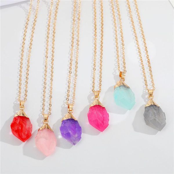 pendant necklaces 1pc bohemia irregular geometric resin necklace for women fashion colorful fake stone charm choker chain jewelry n180, Silver
pendant necklaces 1pc bohemia irregular geometric resin necklace for women fashion colorful fake stone charm choker chain jewelry n180, Silver