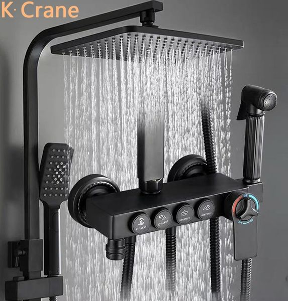 cold mixer shower system bathroom wall mount black bath faucet spa rainfall brass tap thermostatic square set sets
cold mixer shower system bathroom wall mount black bath faucet spa rainfall brass tap thermostatic square set sets
