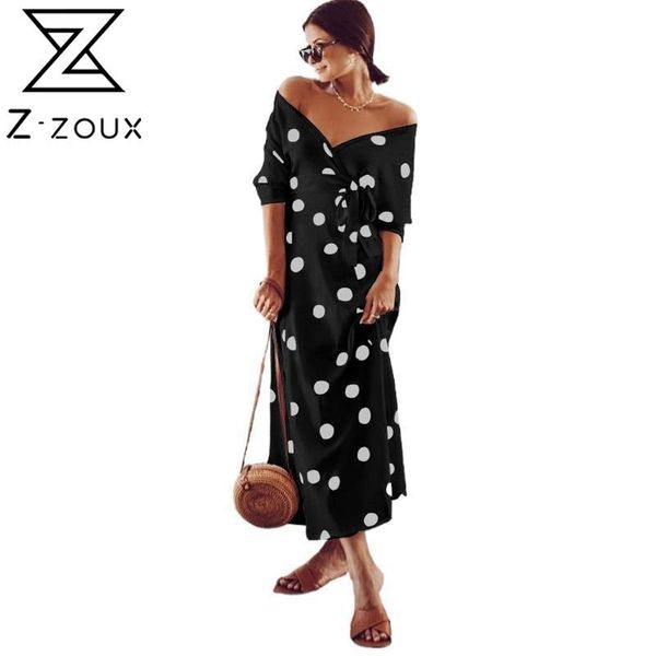women dress dot printing bohemian long sleeve off shoulder maxi es lace up high waist slim es summer 210513, Black;gray
women dress dot printing bohemian long sleeve off shoulder maxi es lace up high waist slim es summer 210513, Black;gray