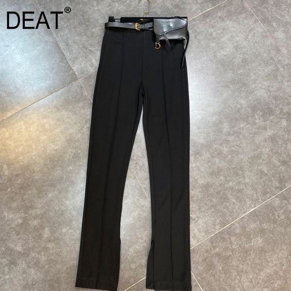 women black all match split midi-long straight pants arrivals fashion temperament spring summer 11d361 210525, Black;white
women black all match split midi-long straight pants arrivals fashion temperament spring summer 11d361 210525, Black;white
