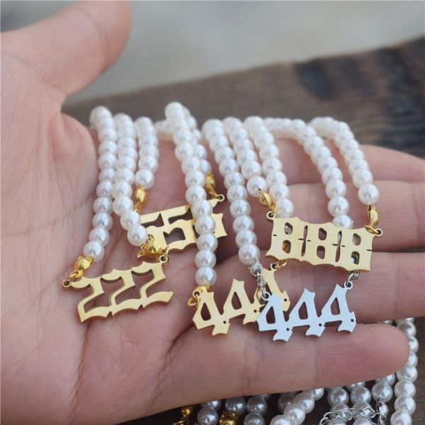 wholesale 10pcs angel number necklaces 111 222 333 444 neckcklace imitation pearl choker 555 777 888 999 1111 minimalist jewelry pendant, Silver
wholesale 10pcs angel number necklaces 111 222 333 444 neckcklace imitation pearl choker 555 777 888 999 1111 minimalist jewelry pendant, Silver