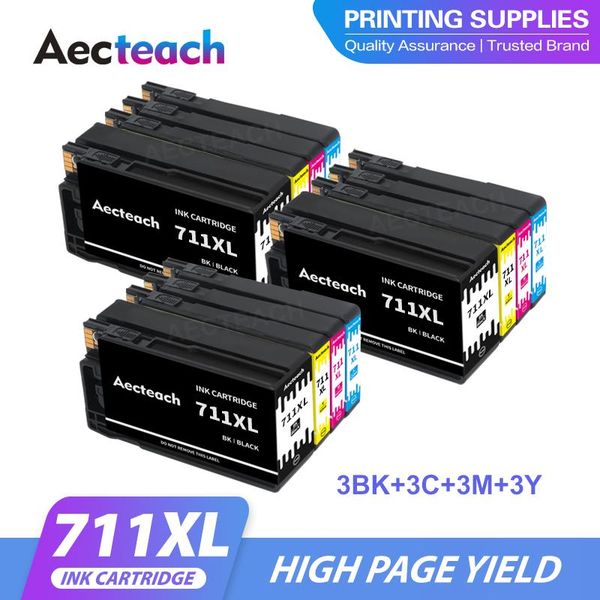 aecteach compatible ink cartridge for 711 711xl replacement designjet t120 t520 inkjet printer cartridges
aecteach compatible ink cartridge for 711 711xl replacement designjet t120 t520 inkjet printer cartridges