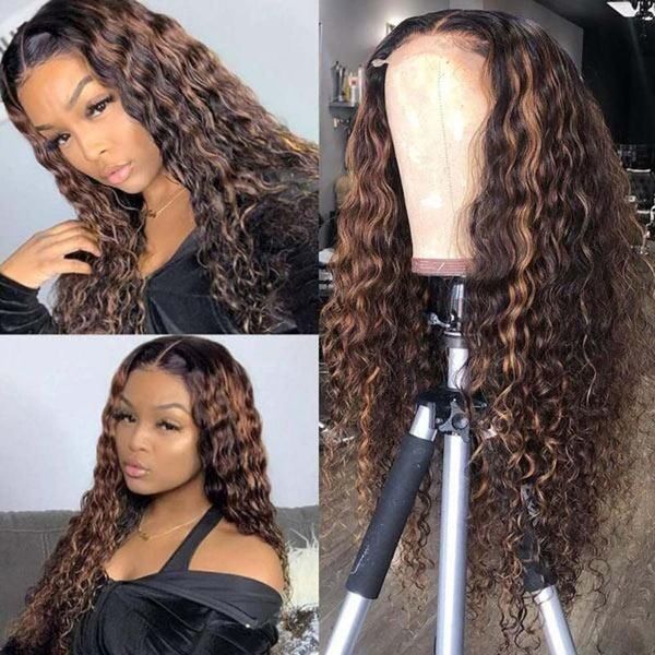 highlight 13x1 4x1 middle part lace wigs brazilian remy water wave curly human hair for women wig 26 pre plucked, Black;brown
highlight 13x1 4x1 middle part lace wigs brazilian remy water wave curly human hair for women wig 26 pre plucked, Black;brown