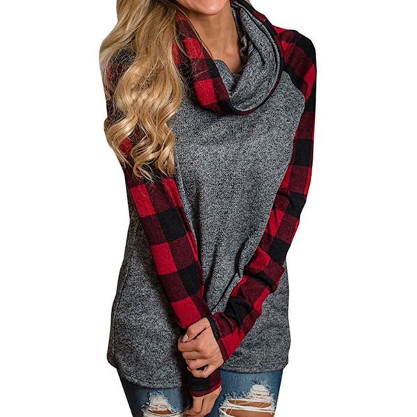 women's hoodies & sweatshirts stylish bar women turtleneck plaid shirts tunic pullover sweatshirt the simplest winter pastel tracksuit, Black
women's hoodies & sweatshirts stylish bar women turtleneck plaid shirts tunic pullover sweatshirt the simplest winter pastel tracksuit, Black