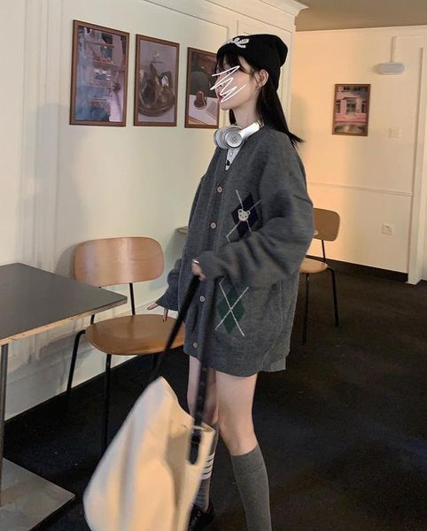 women's sweaters cmaz sweater for women autumn winter real s cost-effective loose all-matching collar coat female diamond, White;black
women's sweaters cmaz sweater for women autumn winter real s cost-effective loose all-matching collar coat female diamond, White;black