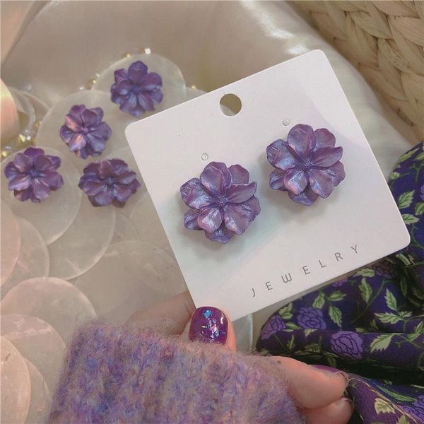 stud purple flower earrings vintage elegant charm fashion jewelry delicate party gifts for women 2021 accessories wholesale, Golden;silver
stud purple flower earrings vintage elegant charm fashion jewelry delicate party gifts for women 2021 accessories wholesale, Golden;silver