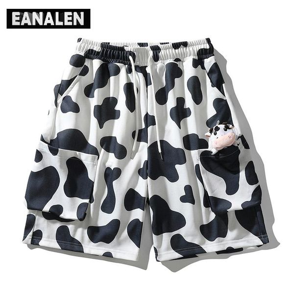 summer men's spot cow casual shorts loose cute workwear short sleeve harajuku street korean clothes hip hop pants women, White;black
summer men's spot cow casual shorts loose cute workwear short sleeve harajuku street korean clothes hip hop pants women, White;black
