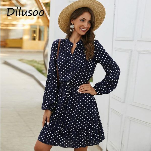 casual dresses dilusoo wave point print summer dress women long sleeve stand neck buttons elegant mini female office lady a-linedress, Black;gray
casual dresses dilusoo wave point print summer dress women long sleeve stand neck buttons elegant mini female office lady a-linedress, Black;gray