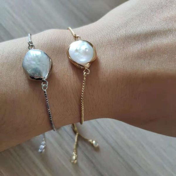 link, chain 5pcs/lot big natural freshwater pearl bead gold frame link rubber adjustable chic bracelets for women wedding jewelry, Black
link, chain 5pcs/lot big natural freshwater pearl bead gold frame link rubber adjustable chic bracelets for women wedding jewelry, Black