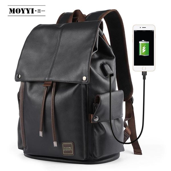 backpack moyyi school style leather bag for college simple design men waterproof casual daypacks mochila 2021
backpack moyyi school style leather bag for college simple design men waterproof casual daypacks mochila 2021