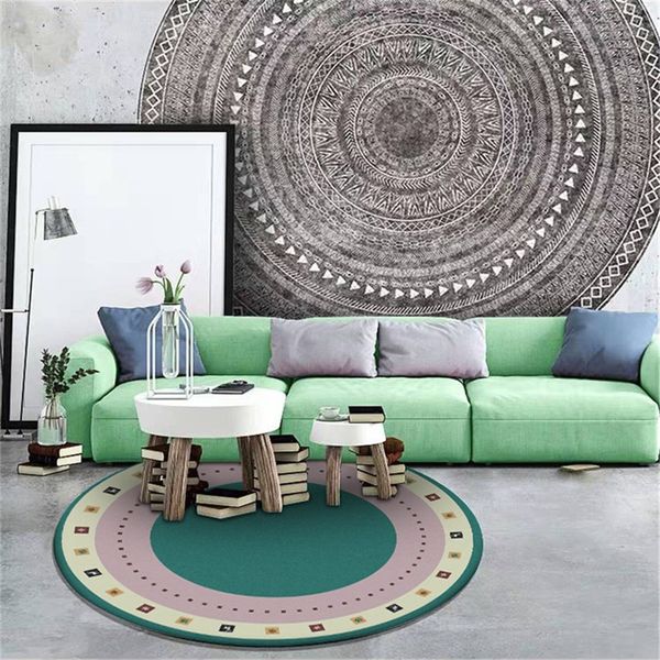 ethnic style green round carprt for coffe table modern living room circle pattern chair rug fashion geometric carpet custom
ethnic style green round carprt for coffe table modern living room circle pattern chair rug fashion geometric carpet custom