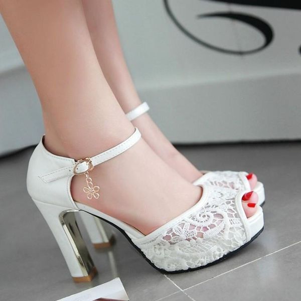 dress shoes women summer lace mesh fish mouth high heel ladys platform sandals evening wedding femal zapatos de mujer 687, Black
dress shoes women summer lace mesh fish mouth high heel ladys platform sandals evening wedding femal zapatos de mujer 687, Black