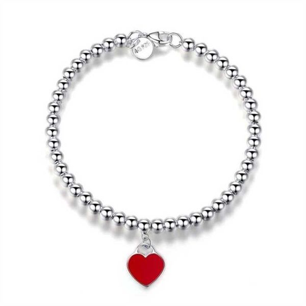 s925 sterling silver bracelet t channeling pearl enamel heart-shaped women's small love silver bracelet, Black
s925 sterling silver bracelet t channeling pearl enamel heart-shaped women's small love silver bracelet, Black