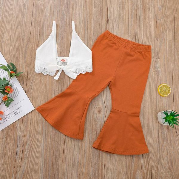 summer fashion baby toddler girls outfit setwhite sleeveless lace halter strap suspender orange flared pants outfits clothing sets, White
summer fashion baby toddler girls outfit setwhite sleeveless lace halter strap suspender orange flared pants outfits clothing sets, White
