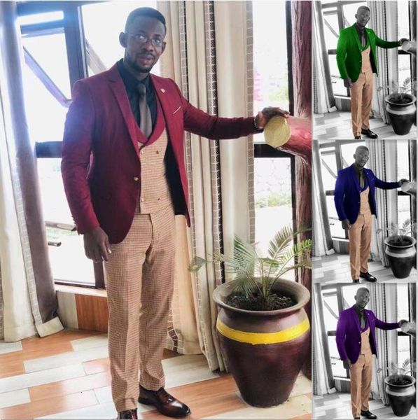 men's suits & blazers latest design classic burgundy wedding for groom slim fit tuxedos 3 piece suit mal business jackets pants za, White;black
men's suits & blazers latest design classic burgundy wedding for groom slim fit tuxedos 3 piece suit mal business jackets pants za, White;black