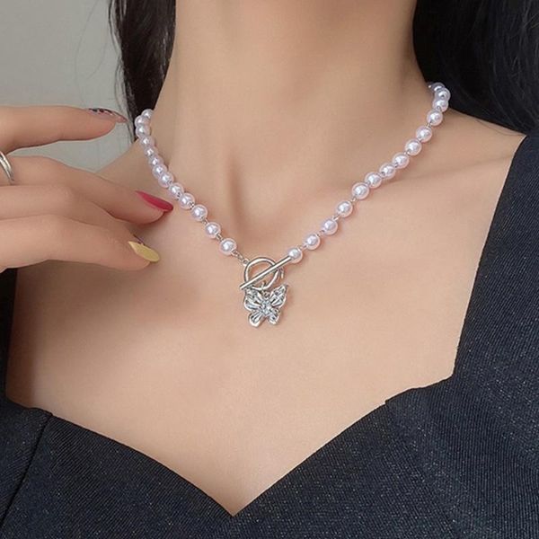 pendant necklaces vintage pearl butterfly choker necklace for women fashion summer white imitation 2021 trend elegant wedding jewe, Silver
pendant necklaces vintage pearl butterfly choker necklace for women fashion summer white imitation 2021 trend elegant wedding jewe, Silver
