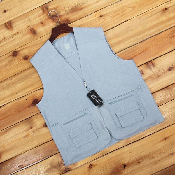 men's vests plus size big yard cotton linen breathable multi-pocket vest tooling jacket men lightweight male streetwear windbreaker, Black;white
men's vests plus size big yard cotton linen breathable multi-pocket vest tooling jacket men lightweight male streetwear windbreaker, Black;white